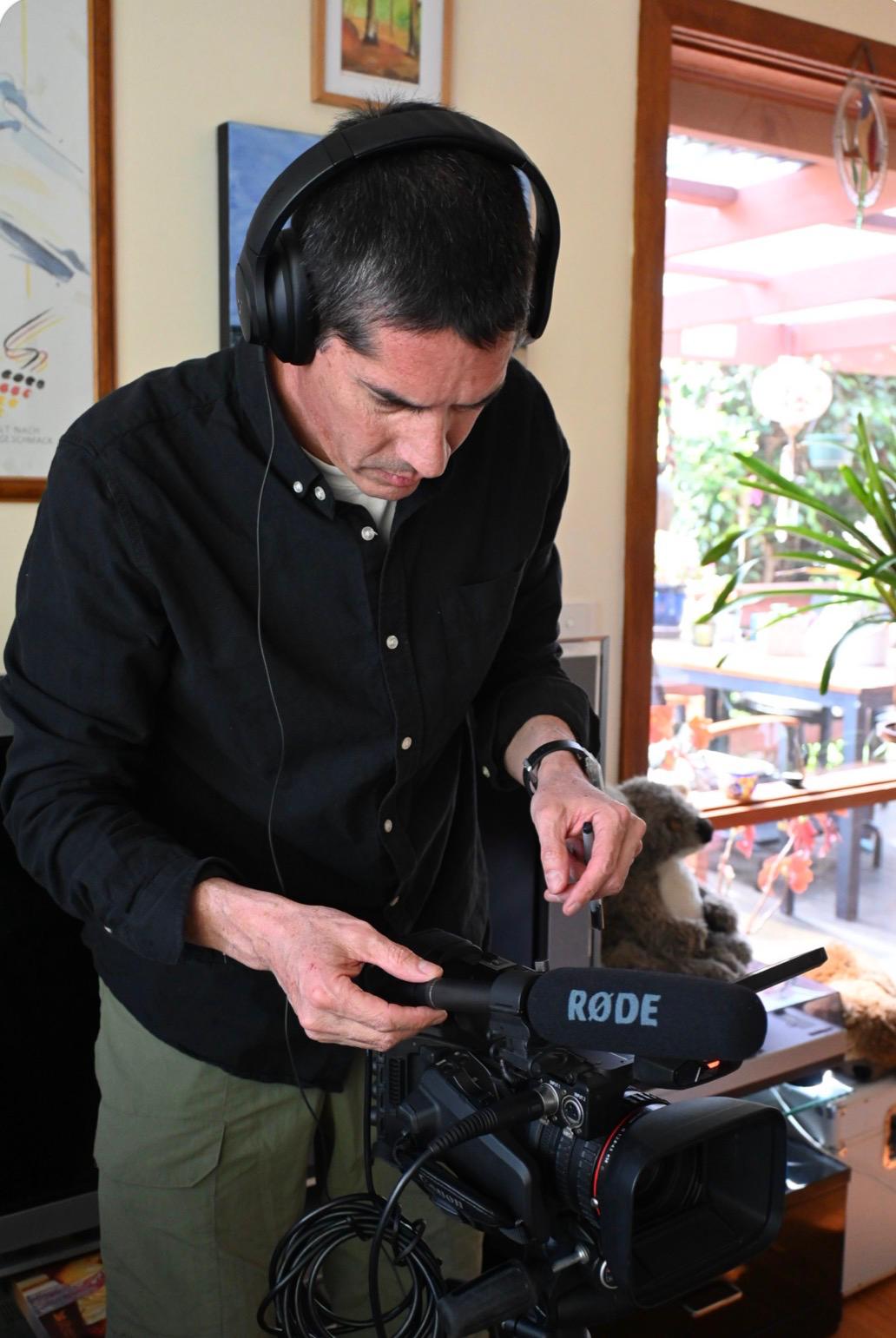 Rocco Lay at work — Beyond YMF documentary filmmaker